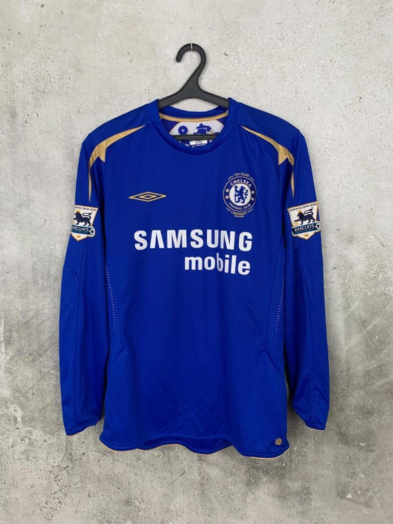 Vintage 2005 2006 Chelsea Home Football Shirt #3 Del Horno Umbro