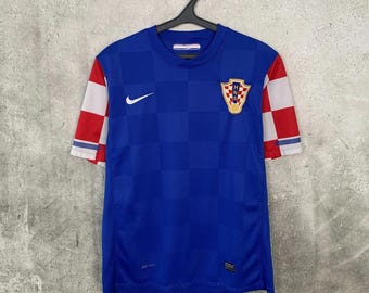 Maglia da calcio vintage della Croazia degli anni 2000, da trasferta, marca Nike, taglia M.