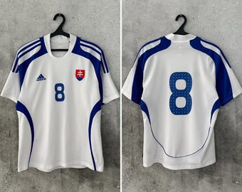 Vintage 2000's Slovakia Home Football Shirt Adidas National Team Jersey Size L