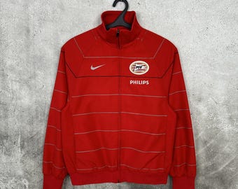 Vintage 2000s PSV Eindhoven Training Football Track Jacket Nike Jersey Size S