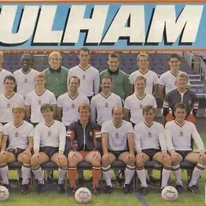 Chaqueta deportiva de entrenamiento del Fulham, modelo vintage de 1988-1989, con el logotipo del marcador y la camiseta, talla S. imagen 4