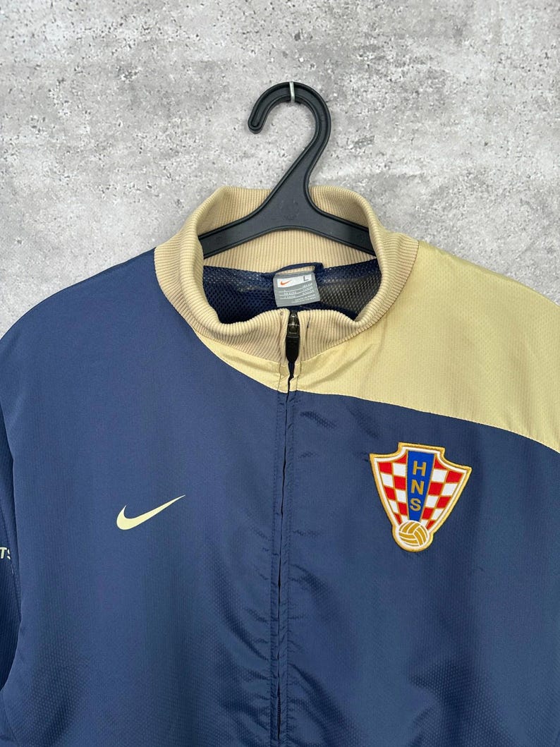 Veste de survêtement de football Croatie, vintage des années 2000, maillot national Nike, taille L image 2