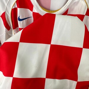Vintage Croatia 2004 2005 Home Football Jersey Nike Shirt Size M image 4