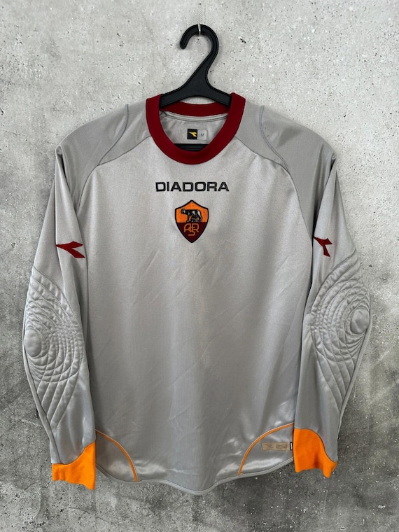 Vintage AS Roma Goalkeeper Jersey 2005 2006 Diadora Shirt Size M