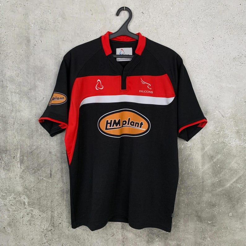 Vintage 2000s Newcastle Falcons Rugby Union Shirt Orion Jersey Size L image 1