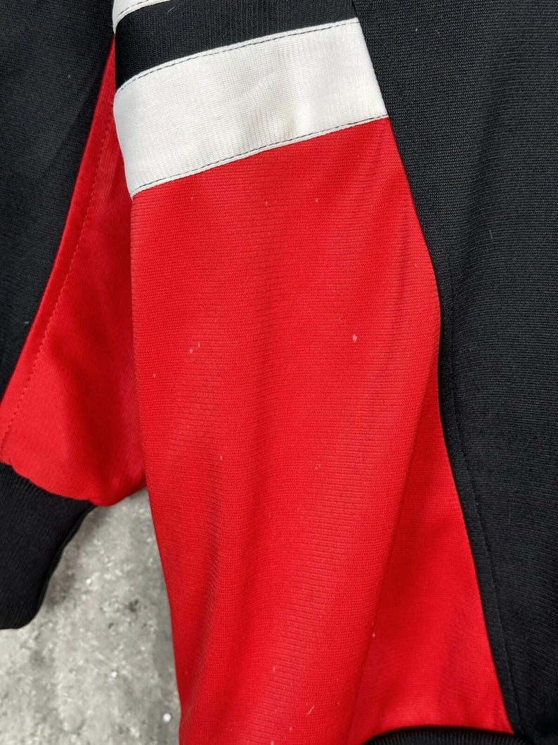 Chaqueta deportiva de entrenamiento del Fulham, modelo vintage de 1988-1989, con el logotipo del marcador y la camiseta, talla S. imagen 9