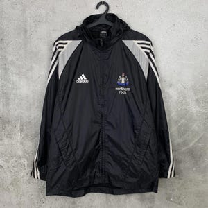 Vintage 2005/2006 Newcastle United Training Football Track Jacket Adidas Jersey Size M image 1