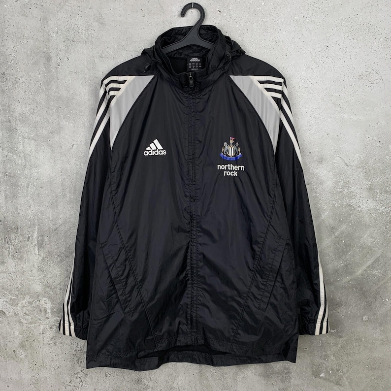 Vintage 2005/2006 Newcastle United Training Football Track Jacket Adidas Jersey Size M image 1