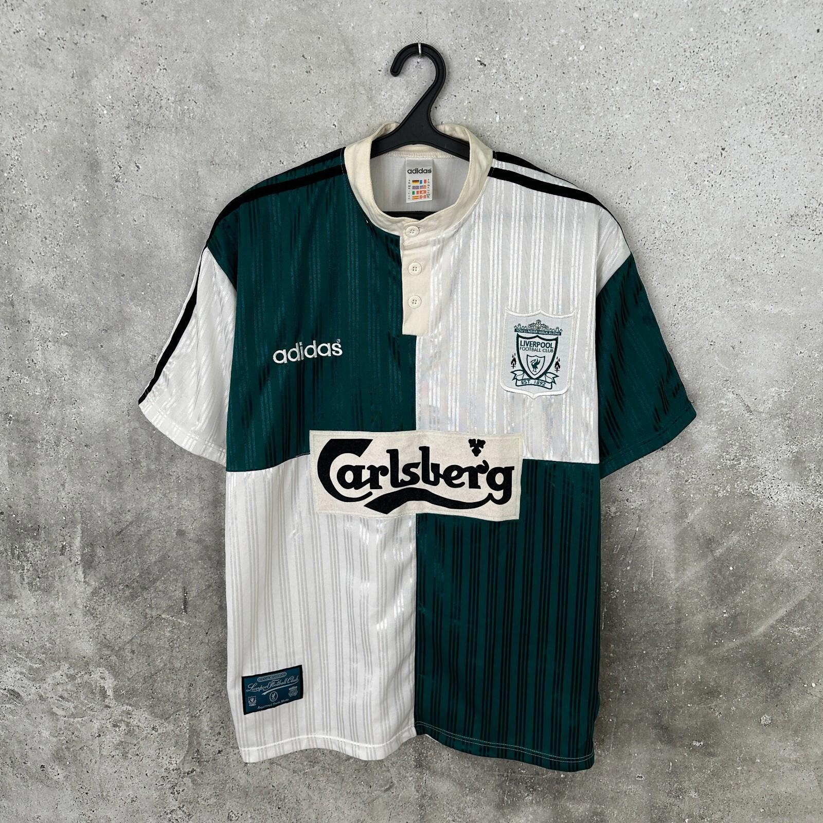 Vintage 1995/1996 Liverpool Away Football Shirt Adidas Jersey Size