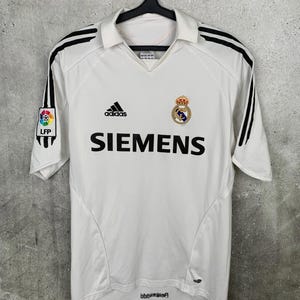 Vintage 2005 2006 Real Madrid Home Football Shirt #23 Beckham Adidas Jersey Size S image 2