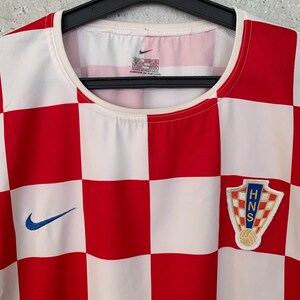 Vintage 2002/2004 Kroatisch voetbalshirt thuis voetbalshirt Nike, maat L afbeelding 2