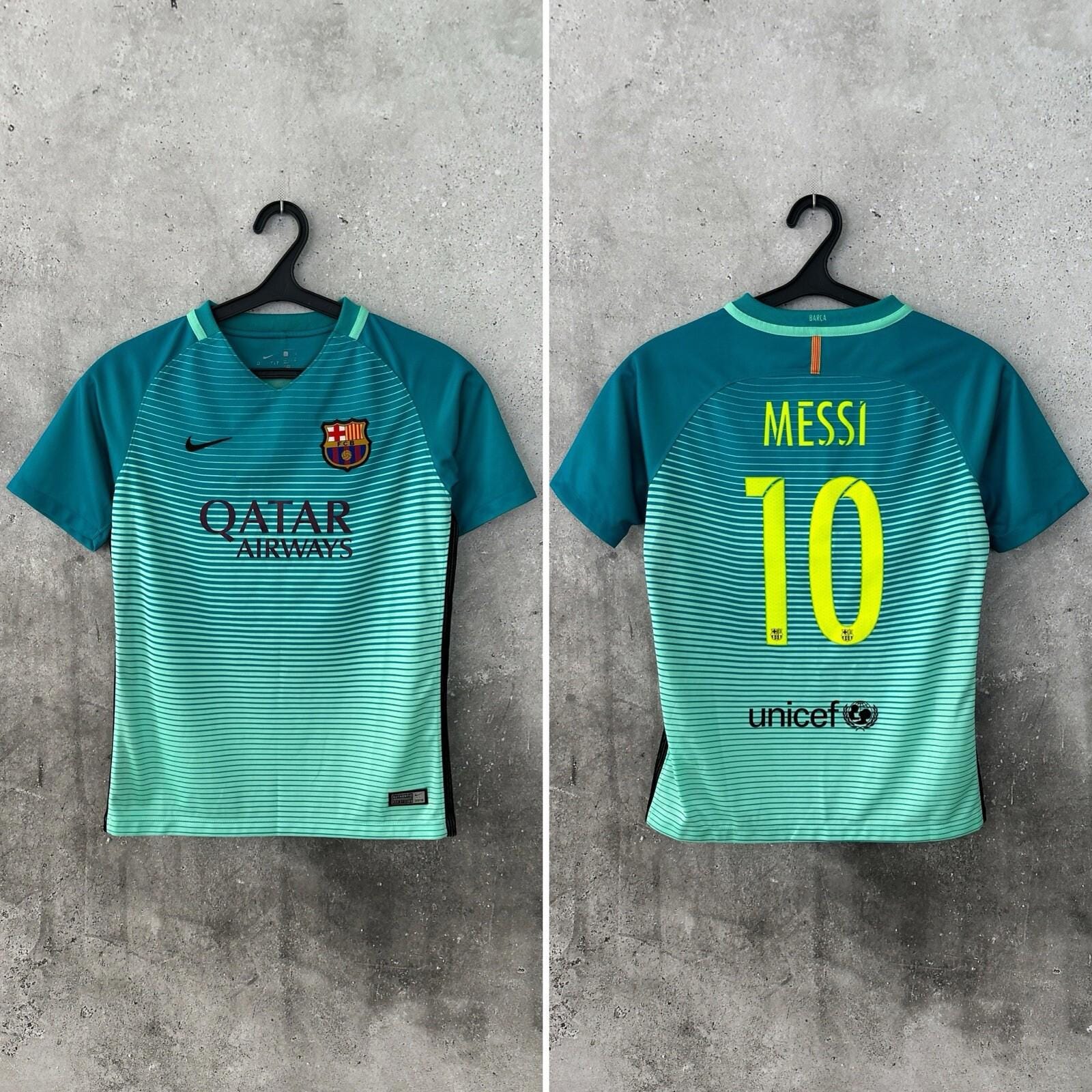 Retro Barcelona Jersey Messi - Etsy