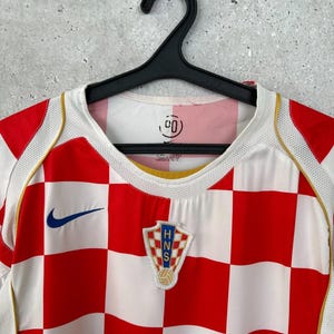 Vintage Croatia 2004 2005 Home Football Jersey Nike Shirt Size M image 2