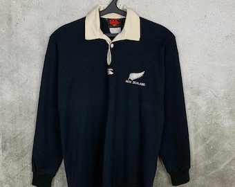 CANTERBURY New Zealand Rugby Shirt Medium Vintage 90's Canterbury
