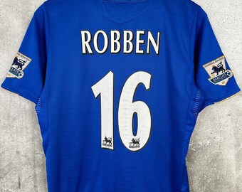 Vintage 2005 2006 Chelsea Home Football Shirt #16 Robben Umbro
