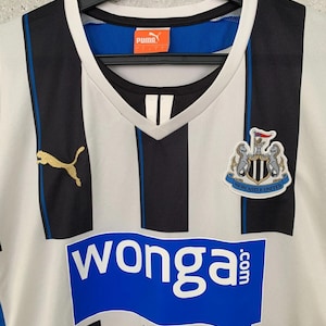 Camisa de futebol vintage do Newcastle United, modelo titular, número 9, Cisse, da Puma, tamanho G (L), anos 2000 imagem 3