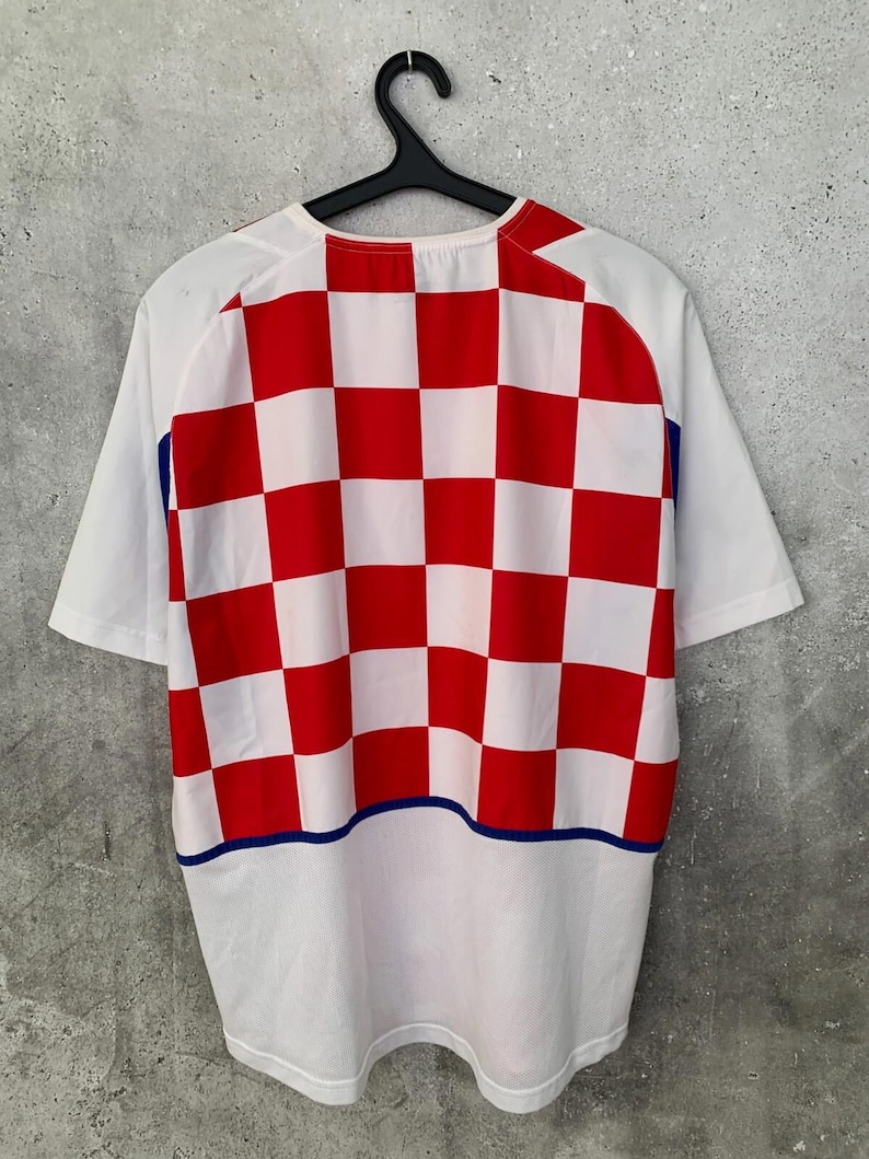 Vintage 2002/2004 Kroatisch voetbalshirt thuis voetbalshirt Nike, maat L afbeelding 3
