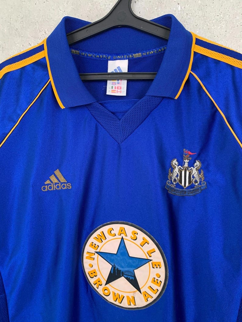 ヴィンテージ 1998/1999 ニューカッスル・ユナイテッド アウェイ サッカーシャツ アディダス ジャージ サイズ XXL 画像 2