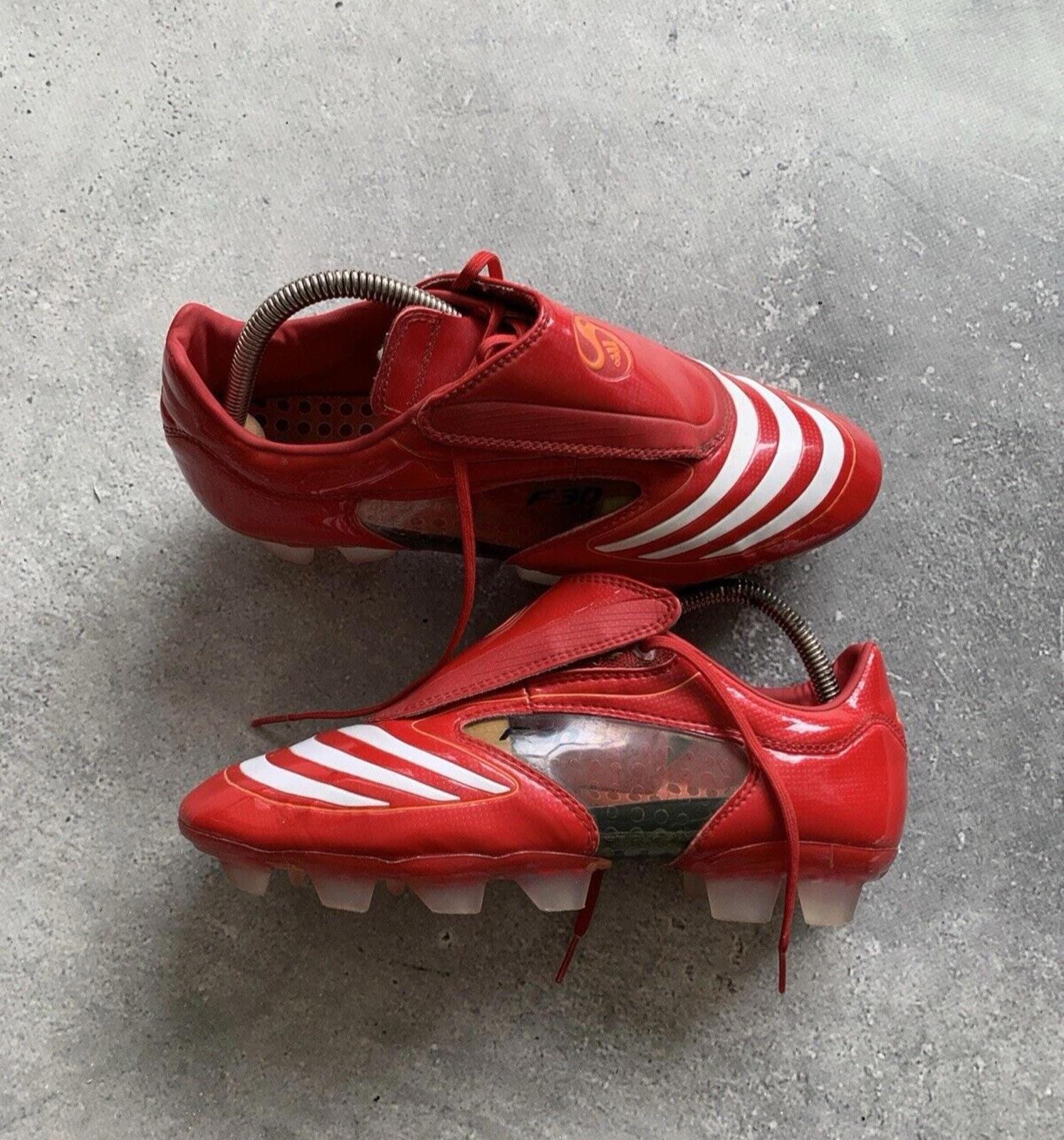 Adidas Shoes Mens 10.5 Soccer Cleats Football Boots Leather Black Red Vintage 98 Adidas Vintage Cleat - Etsy main image 4
