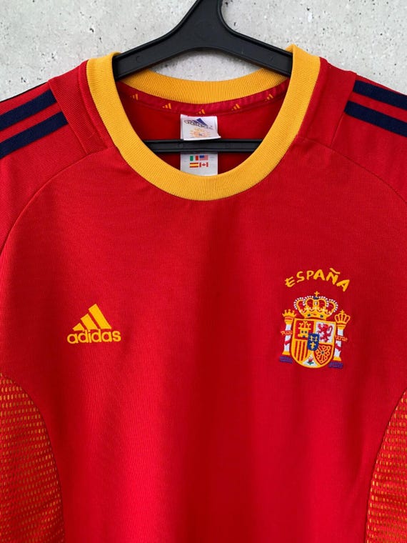 Vintage 2002/2004 Spain Home Football Shirt Adidas National Team