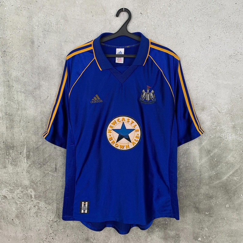ヴィンテージ 1998/1999 ニューカッスル・ユナイテッド アウェイ サッカーシャツ アディダス ジャージ サイズ XXL 画像 1