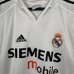 Vintage 2004/2005 Real Madrid Home Football Shirt #23 Beckham Adidas Jersey Size S image 3