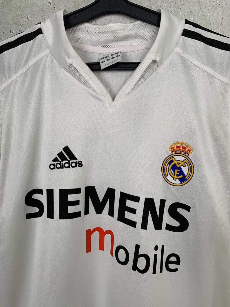 Vintage 2004/2005 Real Madrid Home Football Shirt #23 Beckham Adidas Jersey Size S image 3
