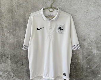 Maglia da calcio vintage della Francia da trasferta degli anni 2000, marca Nike, taglia M.