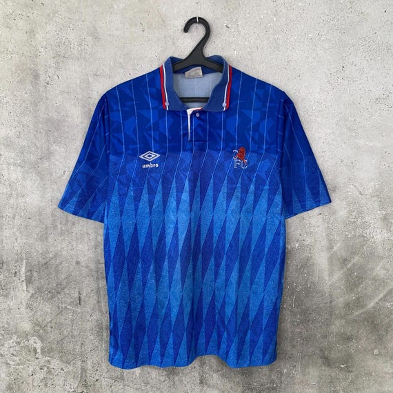 Vintage 1989/1991 Chelsea Home Football Shirt Umbro Jersey Size M