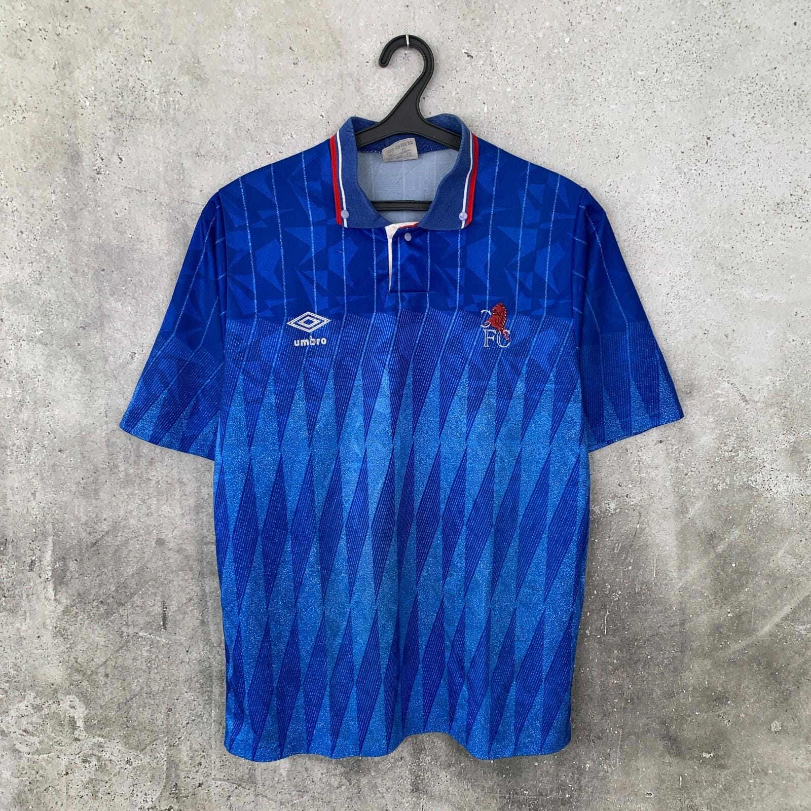 Vintage 1989/1991 Chelsea Home Football Shirt Umbro Jersey Size M