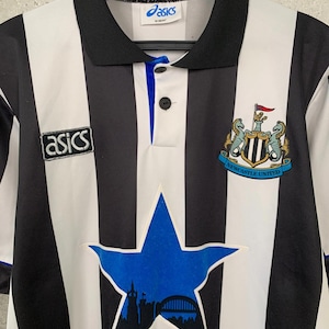 Vintage 1993/1995 Newcastle United Home Football Shirt Adidas Jersey Size M image 2
