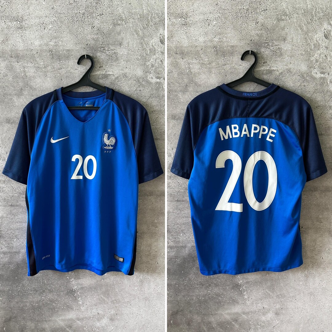  France F.F.F. サッカーユニフォーム Mサイズ France World Cup Home Football Shirt #20 Mbappe Nike National Team
