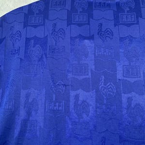 Camiseta de fútbol de la selección francesa de local, temporada 1996/1998, marca Adidas, talla M. imagen 6