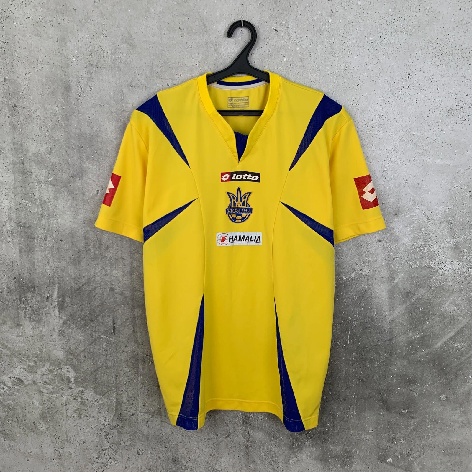 Lotto 代表 サッカーシャツ ユニフォーム　L～XL　2006 Vintage 2006 Ukraine Home Football Shirt Lotto National Team
