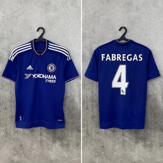 Vintage 2000's Chelsea Home Football Shirt #4 Cesc Fabregas Adidas