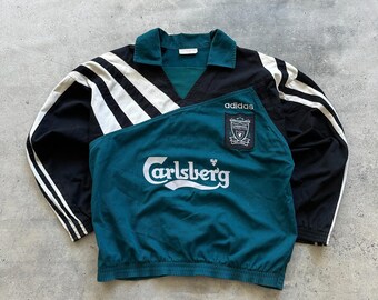 Adidas Tracksuit Top Track Jacket Liverpool FC Y2K 00s Football
