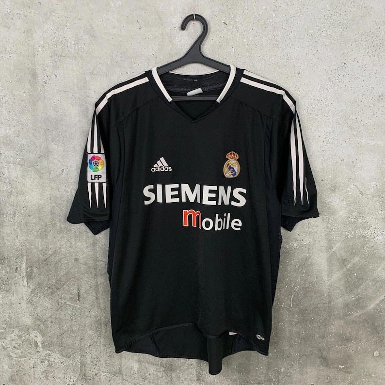 Camiseta de fútbol vintage del Real Madrid 2004/2005, visitante, Adidas, talla M imagen 1