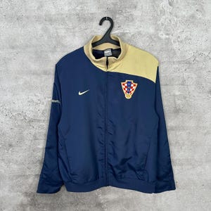 Veste de survêtement de football Croatie, vintage des années 2000, maillot national Nike, taille L image 1