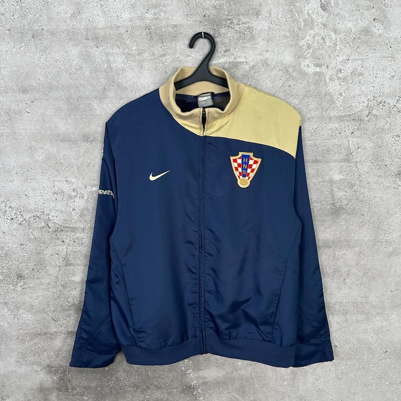 Veste de survêtement de football Croatie, vintage des années 2000, maillot national Nike, taille L image 1