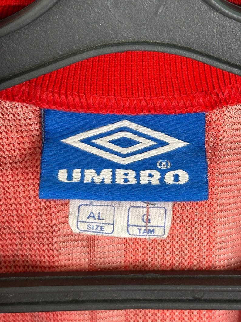 Vintage 1995/1996 Flamengo Home Football Shirt #10 Romario Umbro Brazil Jersey Size L image 9