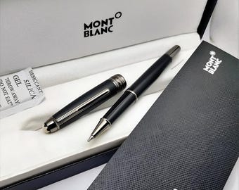 Excelente bolígrafo roller Montblanc Meisterstuck negro mate 163 Classique 114828