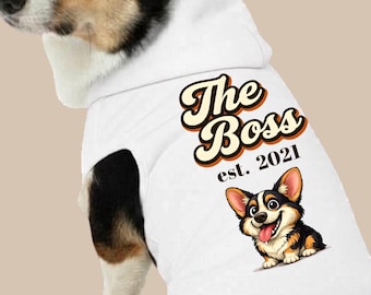 Gotcha Day Gift - Personalized Tricolor Corgi Hoodie - Matching Corgi Family Set