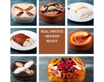 Desserts Still Life Photo Set – Warm Light Food Photography (Digital Download)