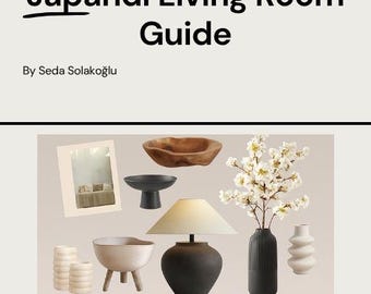 Japandi Living Room Guide | Minimal Interior Design Book (Digital Download)