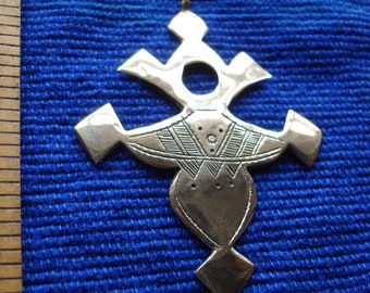 Cross Pendant by Iferouane Tuareg Morocco Sterling Silver 925 Replica
