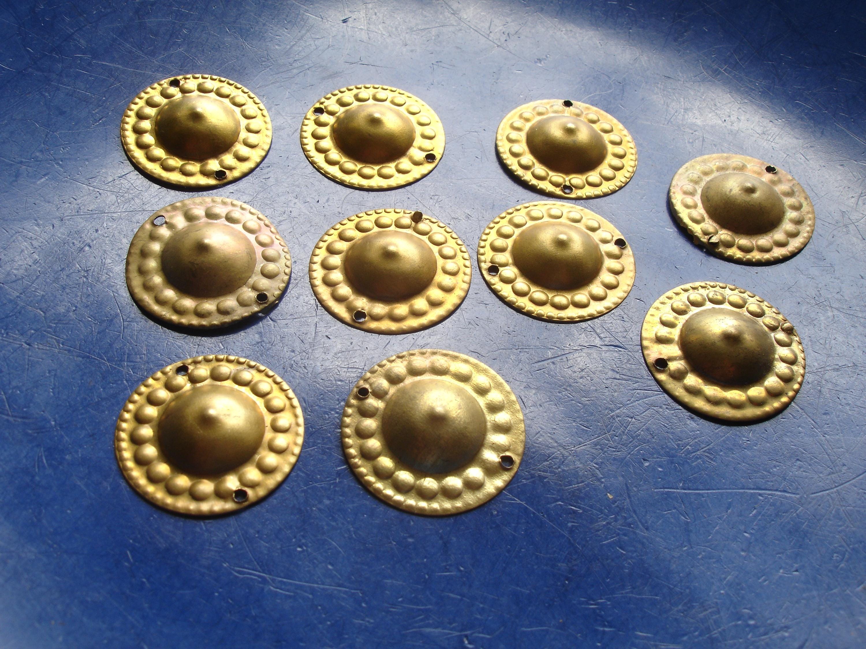 10 X Turkoman Style Embossed Buttons With Two Holes - VARIOUS W28 Mm - Etsy