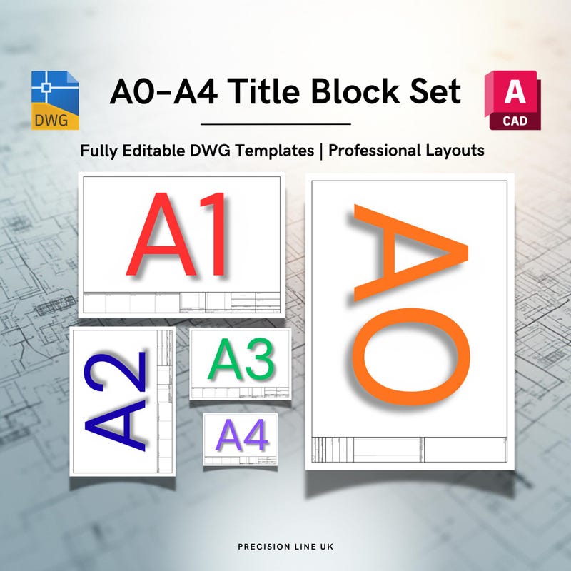 Autocad Template Drafting - Etsy