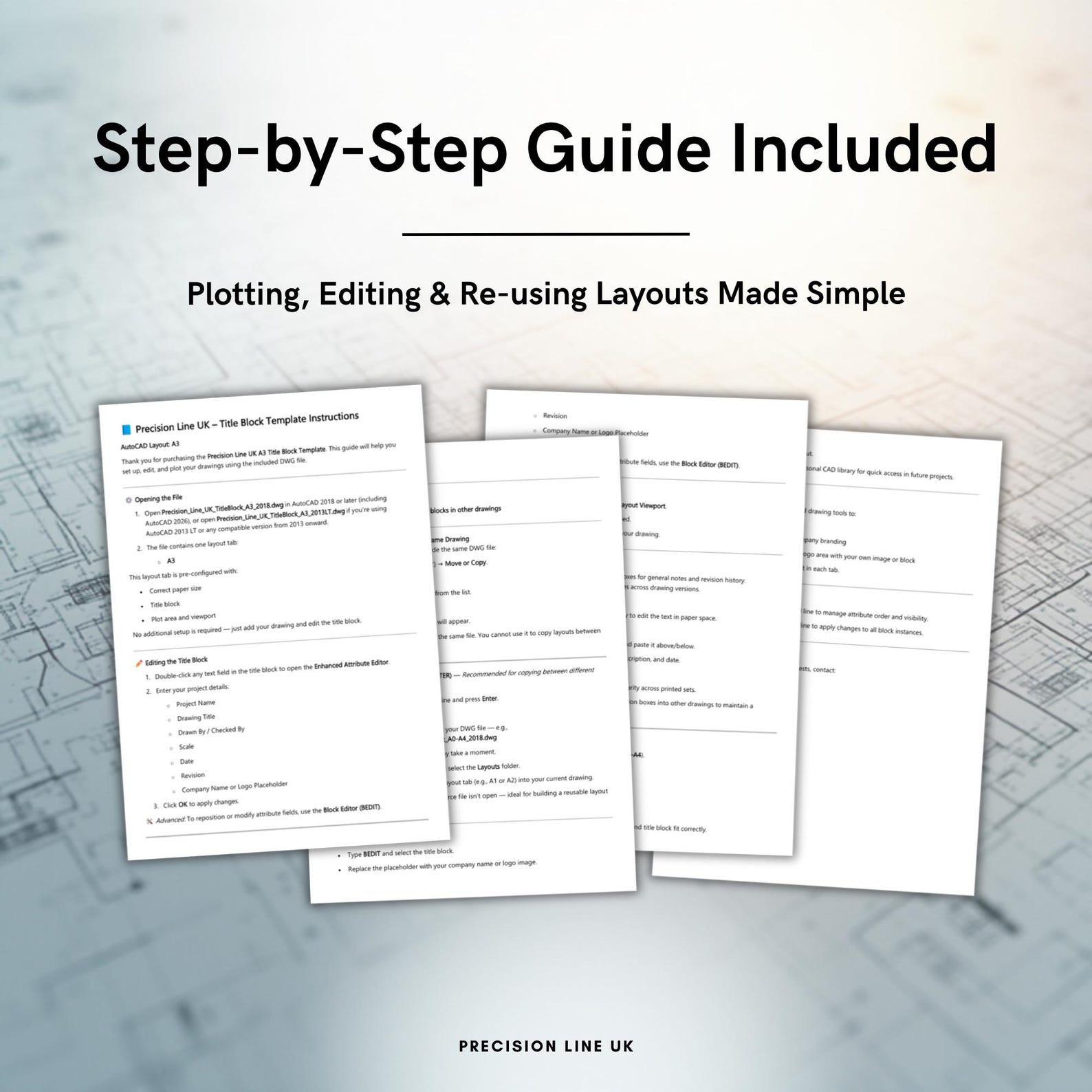 Autocad ISO A3 Title Block Template Editable DWG Layout (digital