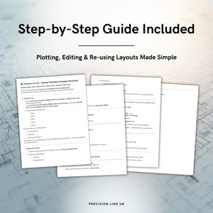 AutoCAD ANSI A-E Minimal Layout Title Block Templates - US Inches - Editable DWG (Digital Download) image 5