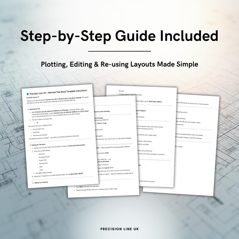 Szablon bloku tytułowego AutoCAD ISO A1 Minimal Layout – edytowalny układ DWG (do pobrania cyfrowego) zdjęcie 5